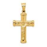 14K Reversible Crucifix Pendant