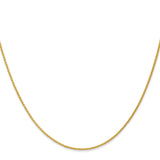 14k 22 inch 1.2mm Parisian Wheat with Lobster Clasp Chain
