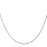 14K White Gold 18 inch 1.2mm Parisian Wheat with Lobster Clasp Chain