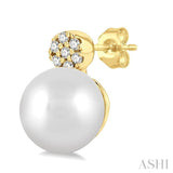 Pearl & Petite Diamond Fashion Earrings