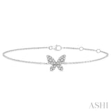 Butterfly Petite Diamond Fashion Bracelet