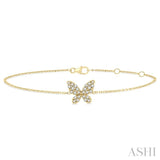 Butterfly Petite Diamond Fashion Bracelet