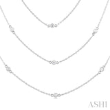 Diamond Station Long Necklace