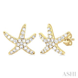 Starfish Petite Diamond Fashion Earrings