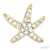 Starfish Petite Diamond Fashion Earrings