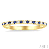 Gemstone & Petite Diamond Band