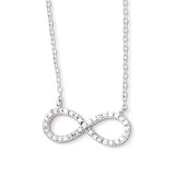 Ss & Cz infinity necklace